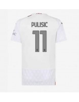 AC Milan Christian Pulisic #11 Venkovní Dres pro Dámské 2023-24 Krátký Rukáv